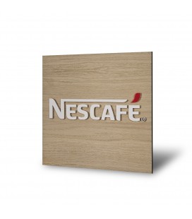 CUADRO NESCAFÉ MADERA ROBLE