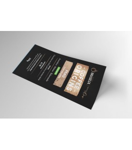 PACK 10 unidades / ETIQUETA ORIGINS PERÚ CON UGANDA